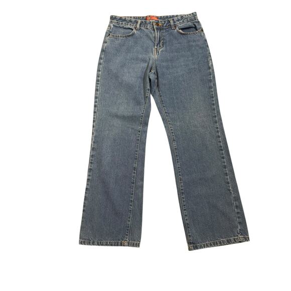 Vintage Faded Glory Size 10 AVG High Rise Straight Leg 100% Blue Jeans - Picture 1 of 8